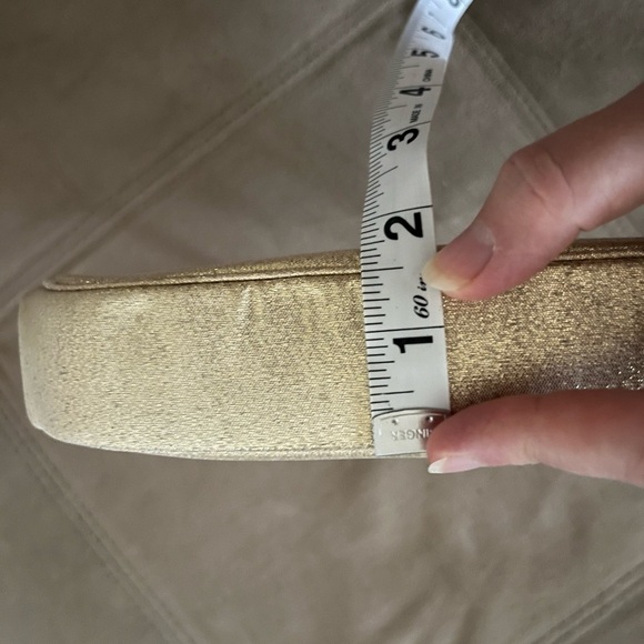 Vintage MM Couture Morris Moskowitz Shimmery Golden Clutch - 1960s - Picture 10 of 10